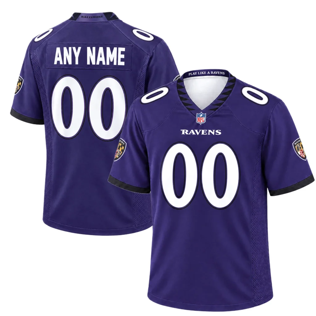 Baltimore Ravens Limited Home Jersey Custom Bold Fan Gear