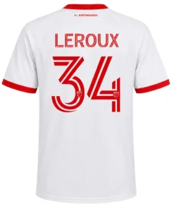 Beau Leroux SJ Earthquakes Home White Jersey – Pride Edition