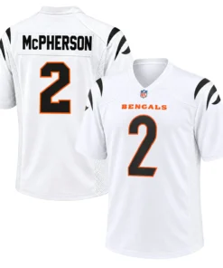 Bengals Evan McPherson Jersey Black Fan Gift Elegant