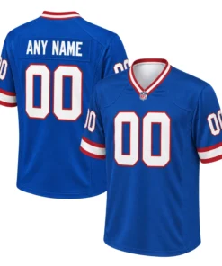 Bills Blue Football Jersey Custom Elite Throwback Style