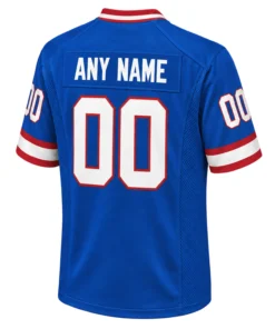 Bills Blue Football Jersey Custom Elite Throwback Style
