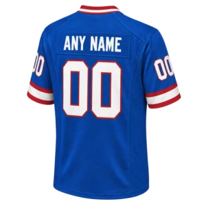 Bills Blue Football Jersey Custom Elite Throwback Style