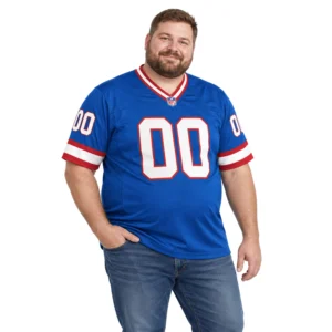 Bills Blue Football Jersey Custom Elite Throwback Style