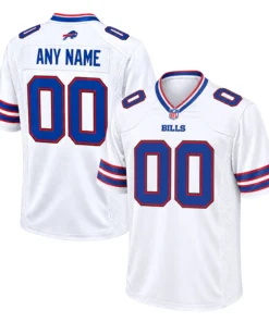Bills White Game Jersey Custom Remarkable Big Size Style