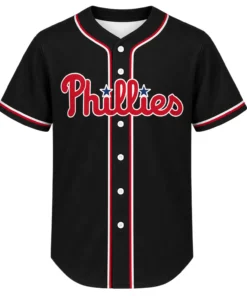 Black Philadelphia Phillies Jersey Elite Custom NFL Baseball