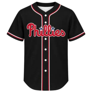 Black Philadelphia Phillies Jersey Elite Custom NFL Baseball