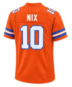 Bo Nix Broncos Home Jersey Orange– Captivating Fan Style