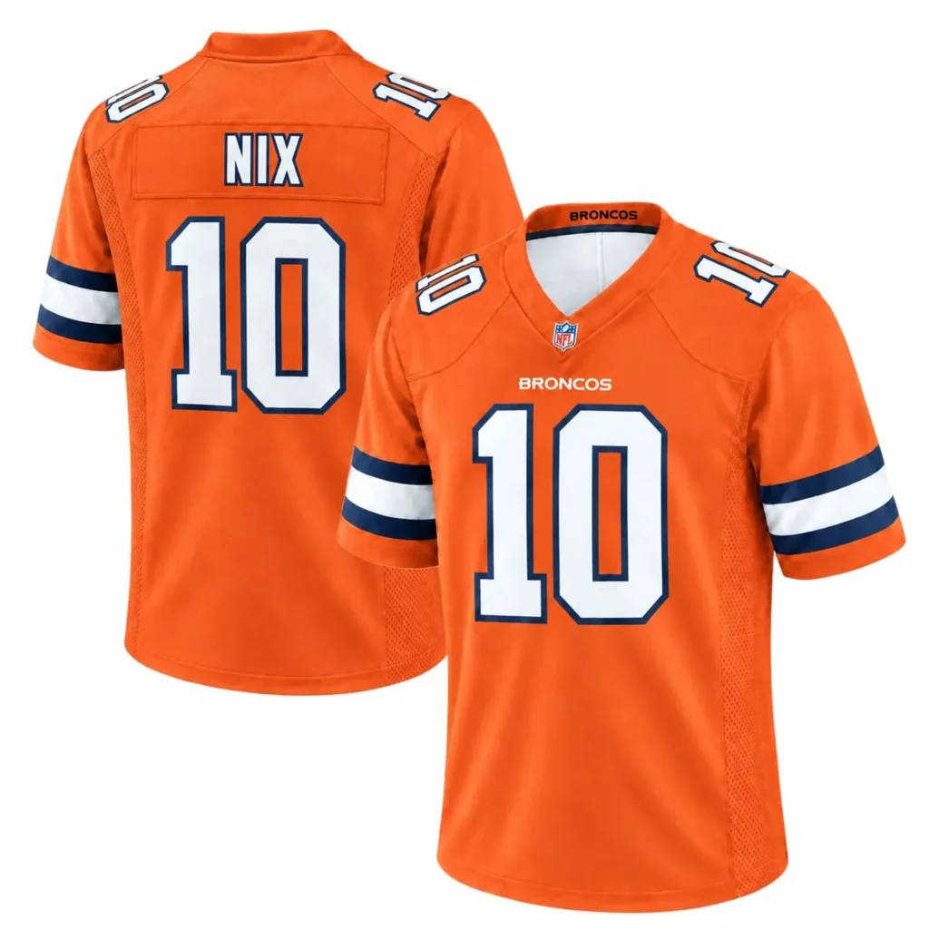 Bo Nix Broncos NFL Jersey Orange  – Essential Fan Gear