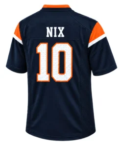 Bo Nix Football Jersey Bold Name Number – Vibrant Broncos Fan Wear