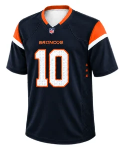 Bo Nix Football Jersey Bold Name Number – Vibrant Broncos Fan Wear