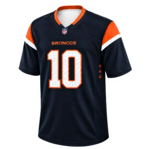 Bo Nix Football Jersey Bold Name Number – Vibrant Broncos Fan Wear