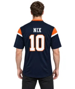 Bo Nix Football Jersey Bold Name Number – Vibrant Broncos Fan Wear