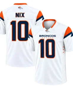 Bo Nix NFL Jersey White 2026– Charming Broncos Fan Gear
