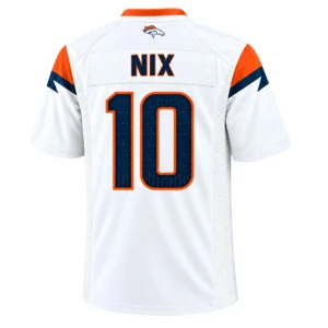 Bo Nix NFL Jersey White 2026– Charming Broncos Fan Gear