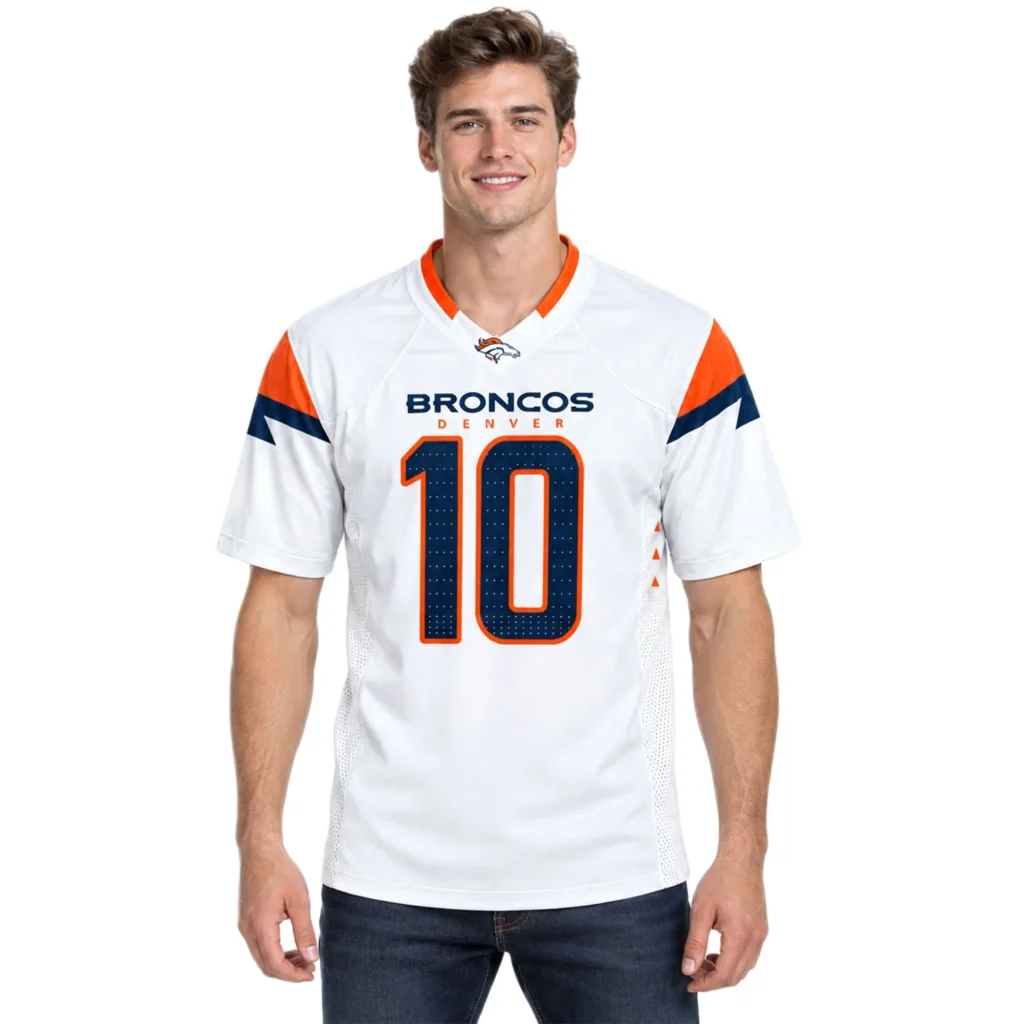 Bo Nix NFL Jersey White 2026– Charming Broncos Fan Gear