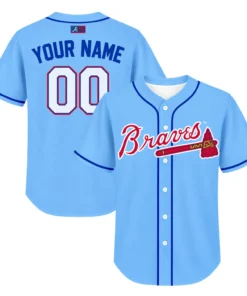 Braves Blue Jersey – Vibrant Atlanta Custom Style