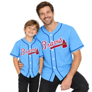 Braves Blue Jersey – Vibrant Atlanta Custom Style
