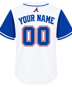 Braves White Baseball Jersey Special Fan Style