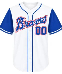 Braves White Baseball Jersey Special Fan Style