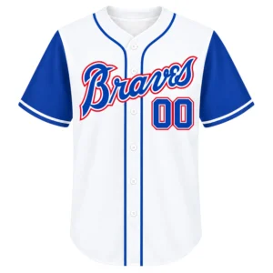 Braves White Baseball Jersey Special Fan Style