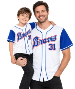 Braves White Baseball Jersey Special Fan Style