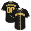 Brewers Black Baseball Jersey Strong Fan Design