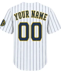 Brewers White Pinstripe Jersey Bold Alternate Home