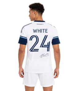 Brian White Vancouver Whitecaps Jersey – White 24 Tribute Edition