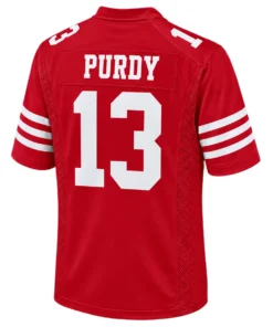 Brock Purdy 49ers Jersey Bold Red Home Style