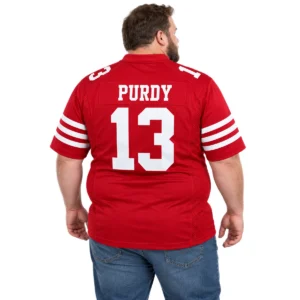 Brock Purdy 49ers Jersey Bold Red Home Style
