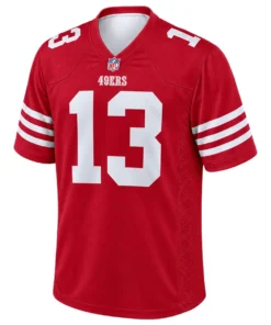Brock Purdy 49ers Jersey Bold Red Home Style