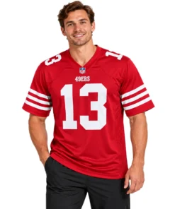 Brock Purdy 49ers Jersey Bold Red Home Style