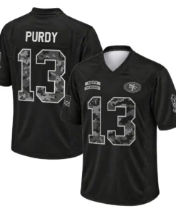 Brock Purdy Jersey Black Dynamic 2026 Salute Style
