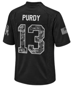 Brock Purdy Jersey Black Dynamic 2026 Salute Style