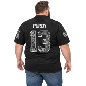 Brock Purdy Jersey Black Dynamic 2026 Salute Style