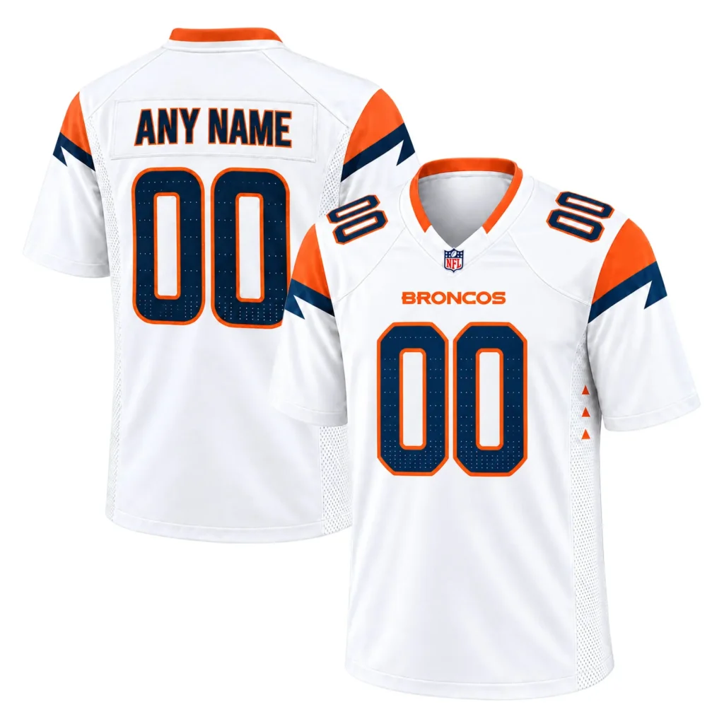 Broncos Football Jersey Custom Name Number Bold Fan Gear
