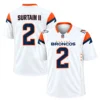 Broncos White Jersey Patrick Surtain II Dazzling Wear