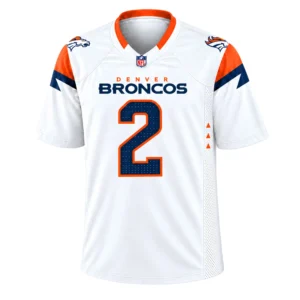 Broncos White Jersey Patrick Surtain II Dazzling Wear