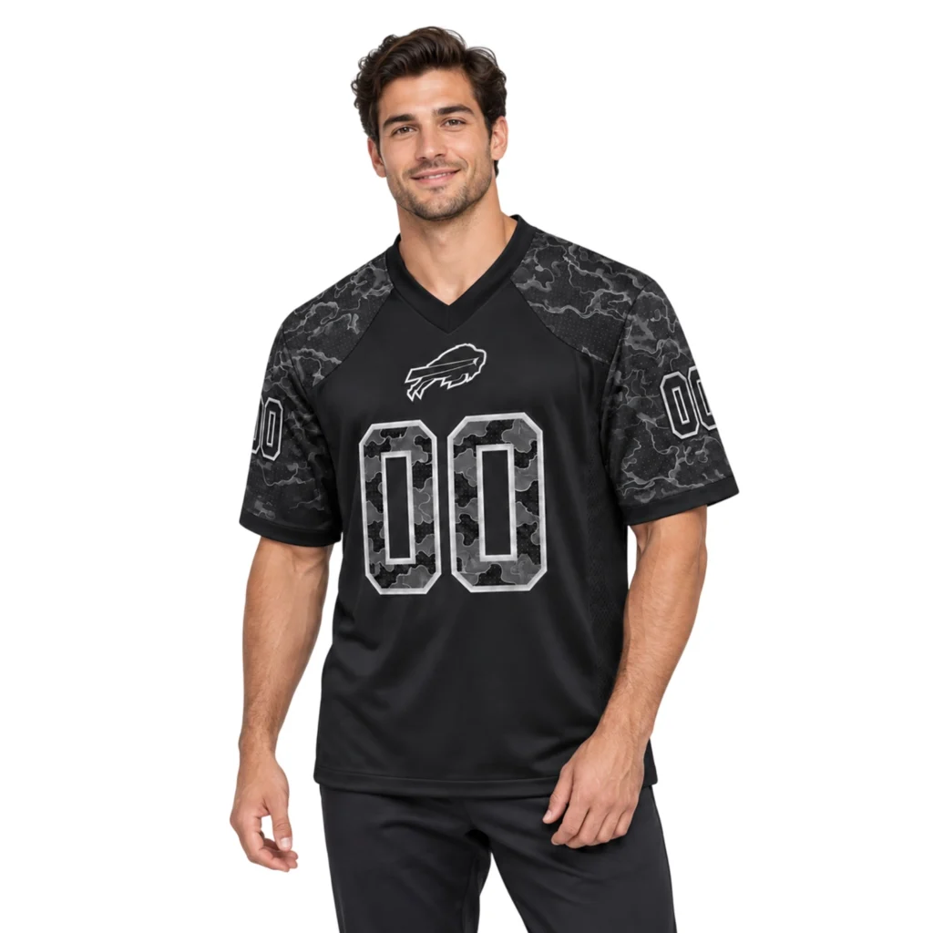Buffalo Bills Black Camo Jersey Remarkable Custom Style