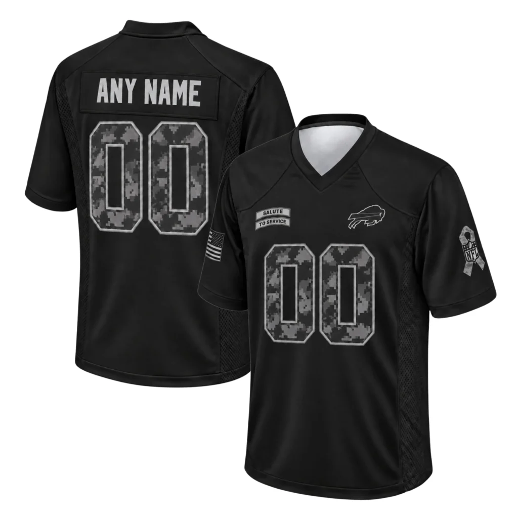 Buffalo Bills Black Jersey Bold 2026 Salute to Service