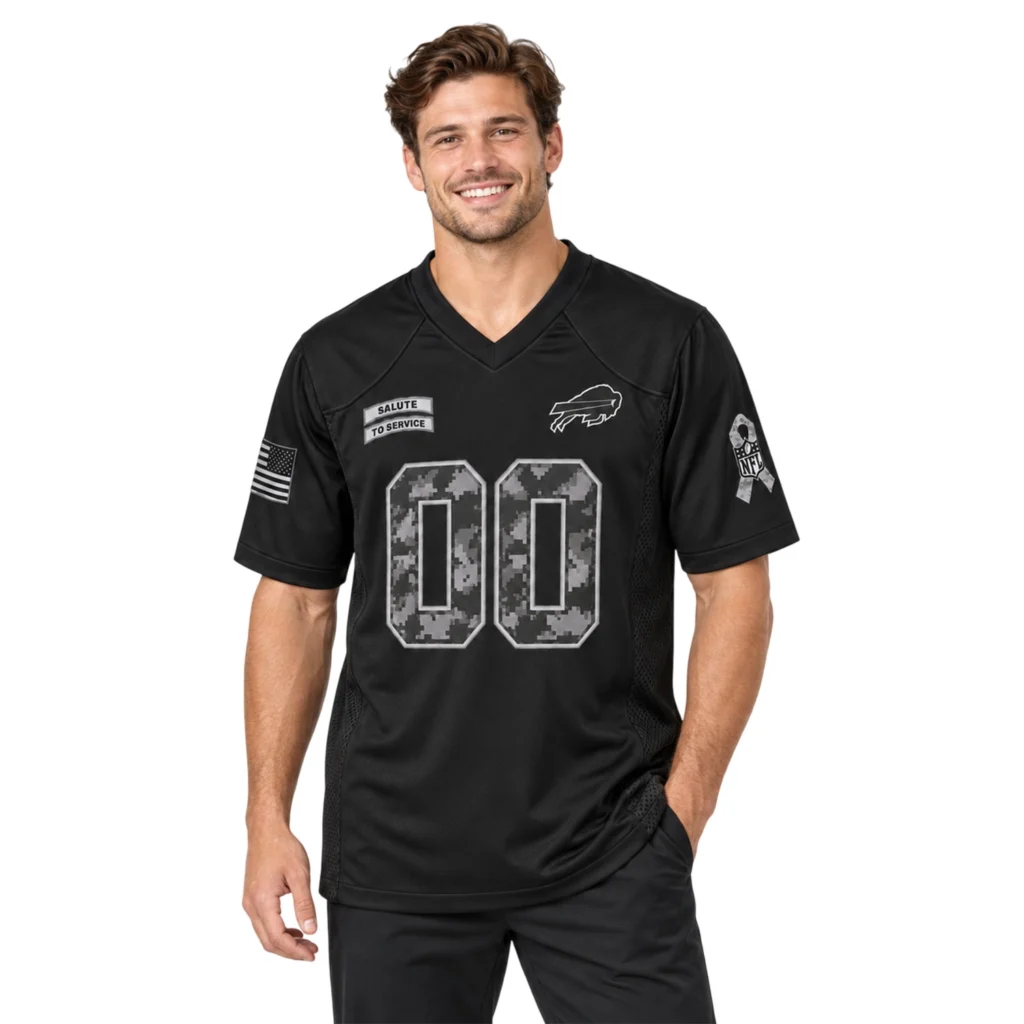 Buffalo Bills Black Jersey Bold 2026 Salute to Service