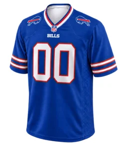 Buffalo Bills Blue Jersey Custom Bold Royal Game Style