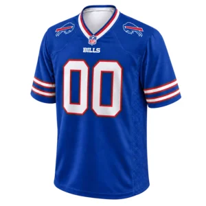 Buffalo Bills Blue Jersey Custom Bold Royal Game Style