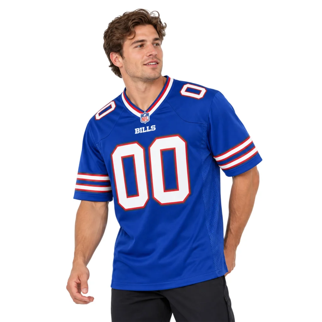 Buffalo Bills Custom Jersey Remarkable Royal Blue Game Style