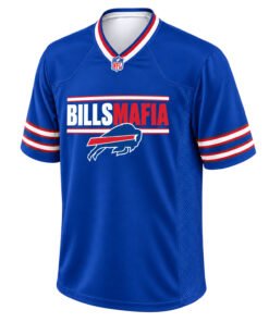 Buffalo Bills Football Jersey Bold Big Size Mafia Style