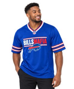 Buffalo Bills Football Jersey Bold Big Size Mafia Style
