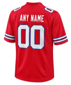Buffalo Bills Football Jersey Custom Exclusive Red Look