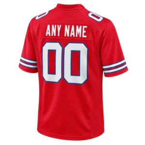Buffalo Bills Football Jersey Custom Exclusive Red Look