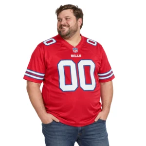 Buffalo Bills Football Jersey Custom Exclusive Red Look