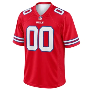 Buffalo Bills Football Jersey Custom Exclusive Red Look